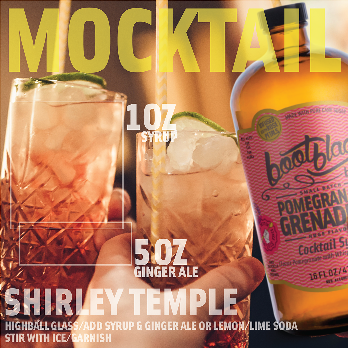 Pomegranate Grenadine Cocktail Syrup - 16 OZ