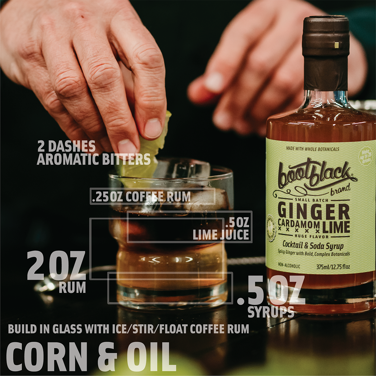Corn and Oil Cocktail Drink