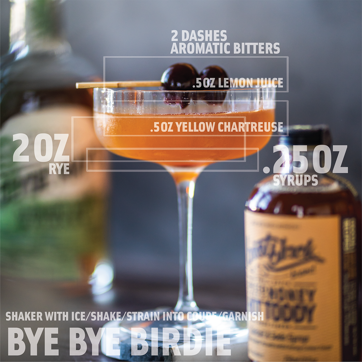 LIMITED SEASONAL SYRUP!    Spiced Honey Hot Toddy Cocktail Syrup - 8 OZ