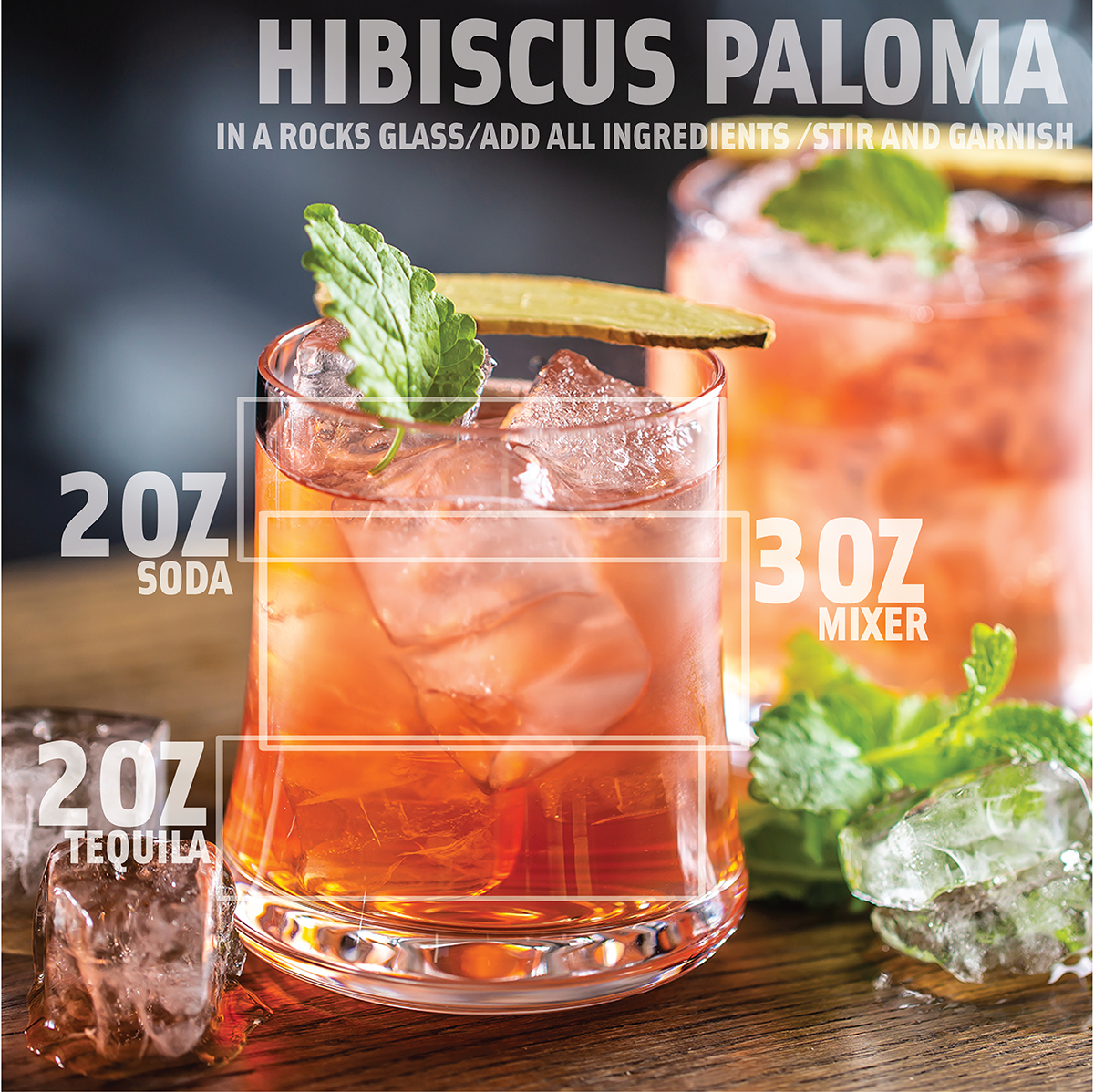 Hibiscus Margarita Mixer 26 oz