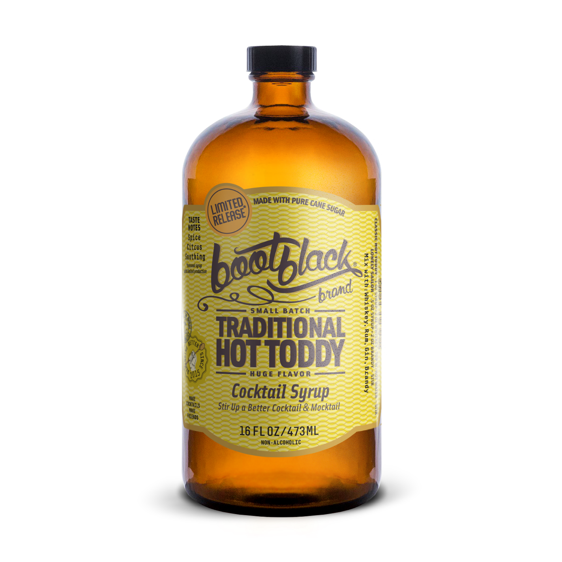 LIMITED SEASONAL SYRUP!    Traditional Hot Toddy Cocktail Syrup - 16 OZ