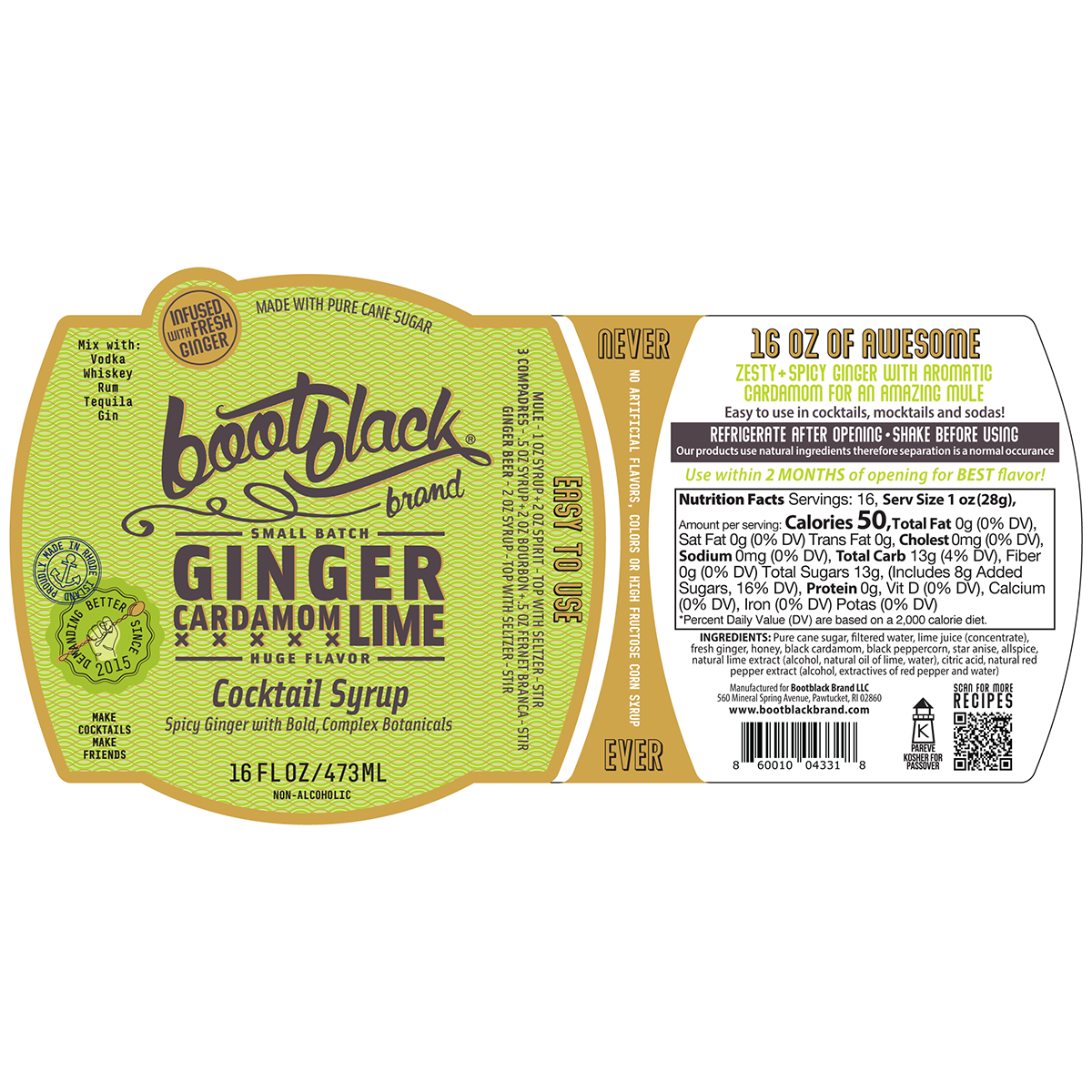 Cocktail Syrup - 3-Pack - 16 OZ