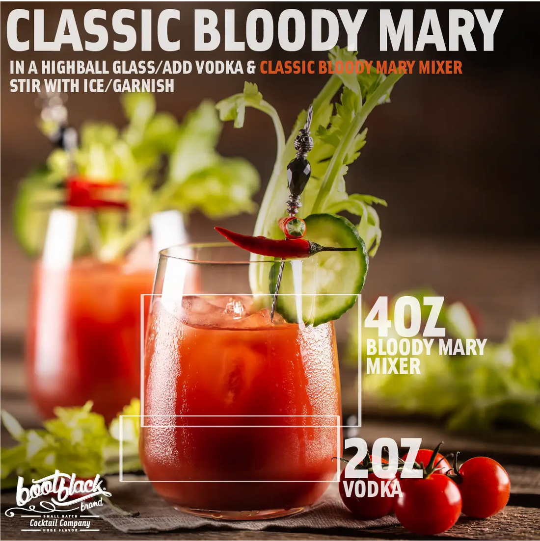 Bootblack Brand recipe - Classic Bloody Mary