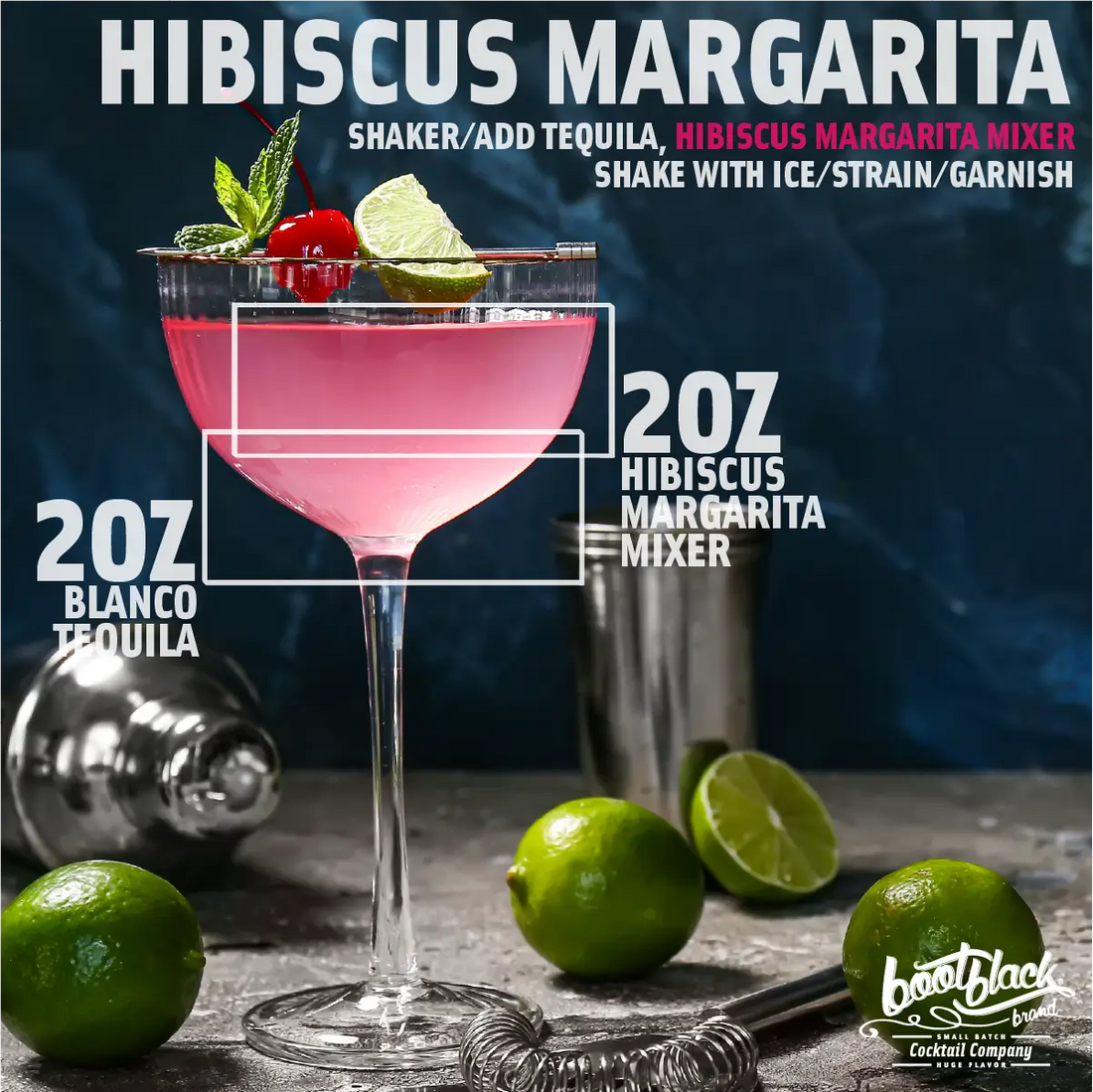 Bootblack Brand recipe - Hibiscus Margarita
