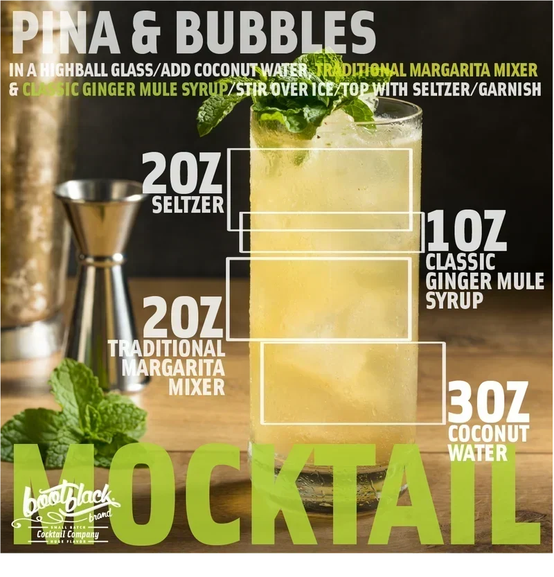 Pina & Bubbles Mocktail