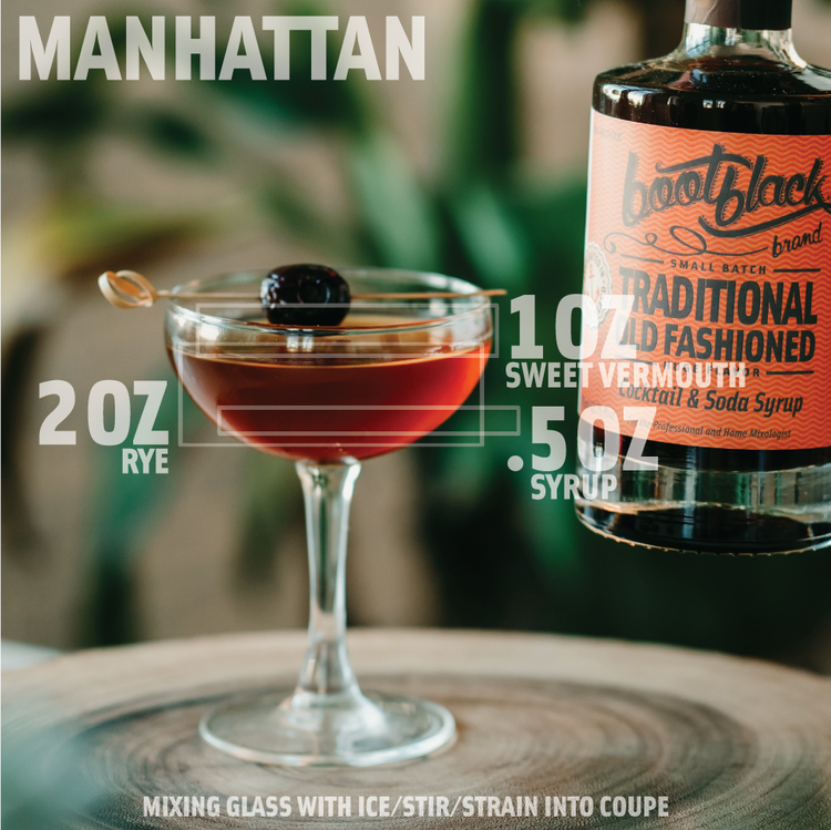 Traditional Old Fashioned Cocktail Syrup 16 oz