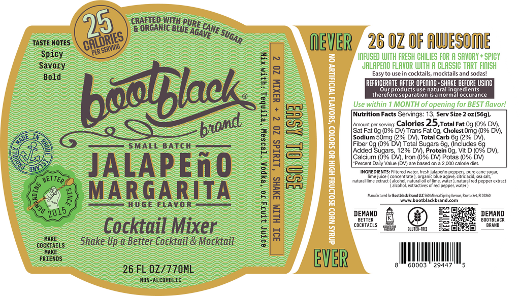 Jalapeño margarita cocktail mixer