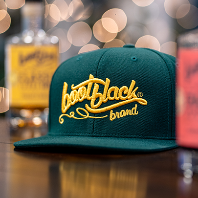 Bootblack Brand Snapback Hat: Style & Class for Cocktail Enthusiasts