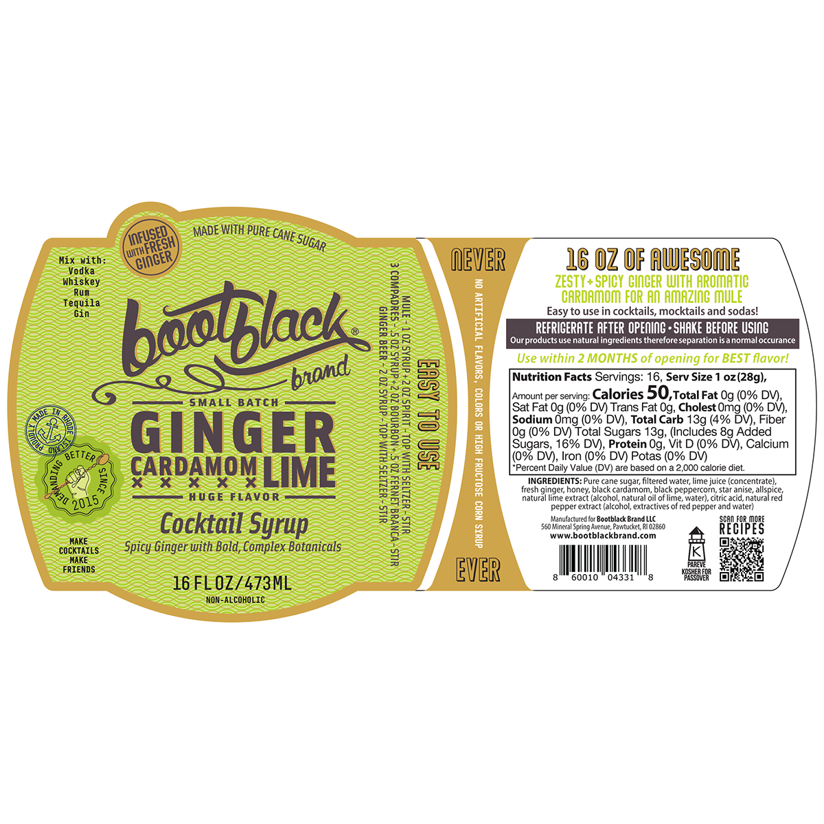 Artisan Cocktail Syrups for the Modern Mixologist | Bootblack Brand